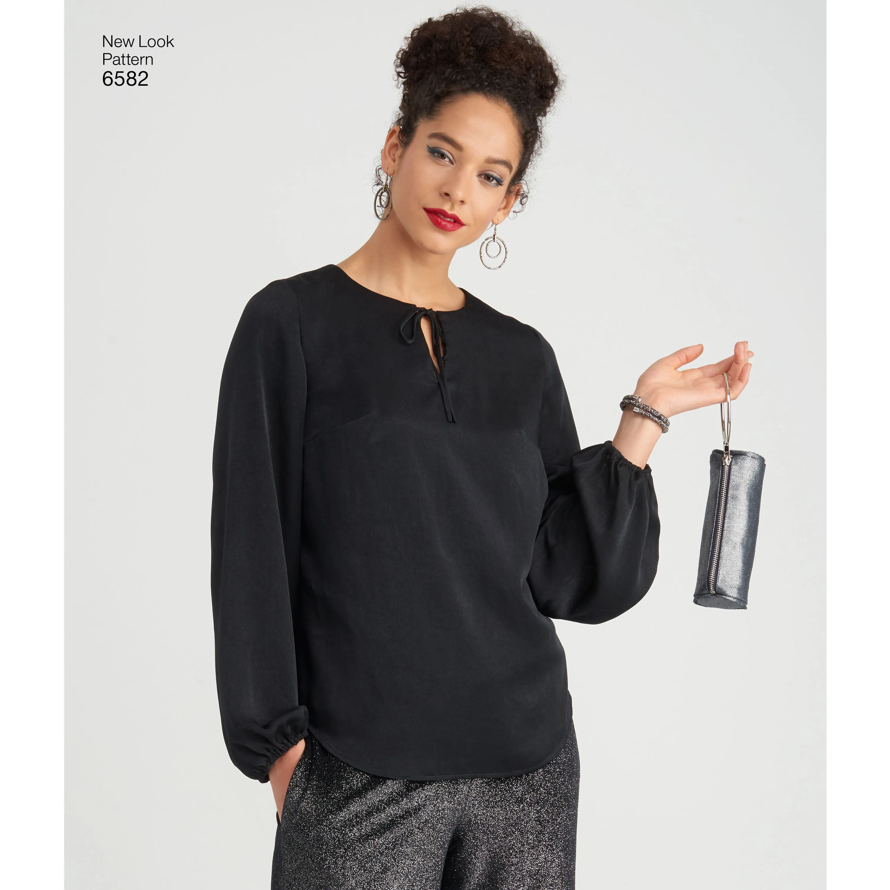 Newlook Pattern 6582 Misses' Pant, Top and Clutch