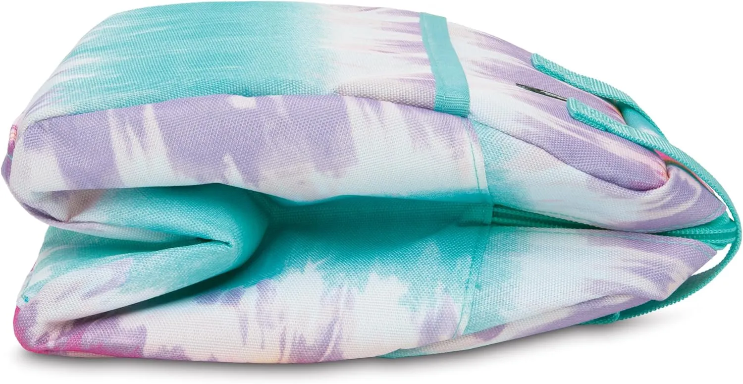 PackIt Freezable Hampton Lunch Bag, Tie Dye Sorbet, Built with EcoFreeze Technology, Collapsible, Reusable, Zip Closure with Front Pocket and Shoulder Straps, Perfect for Tweens and Adults
