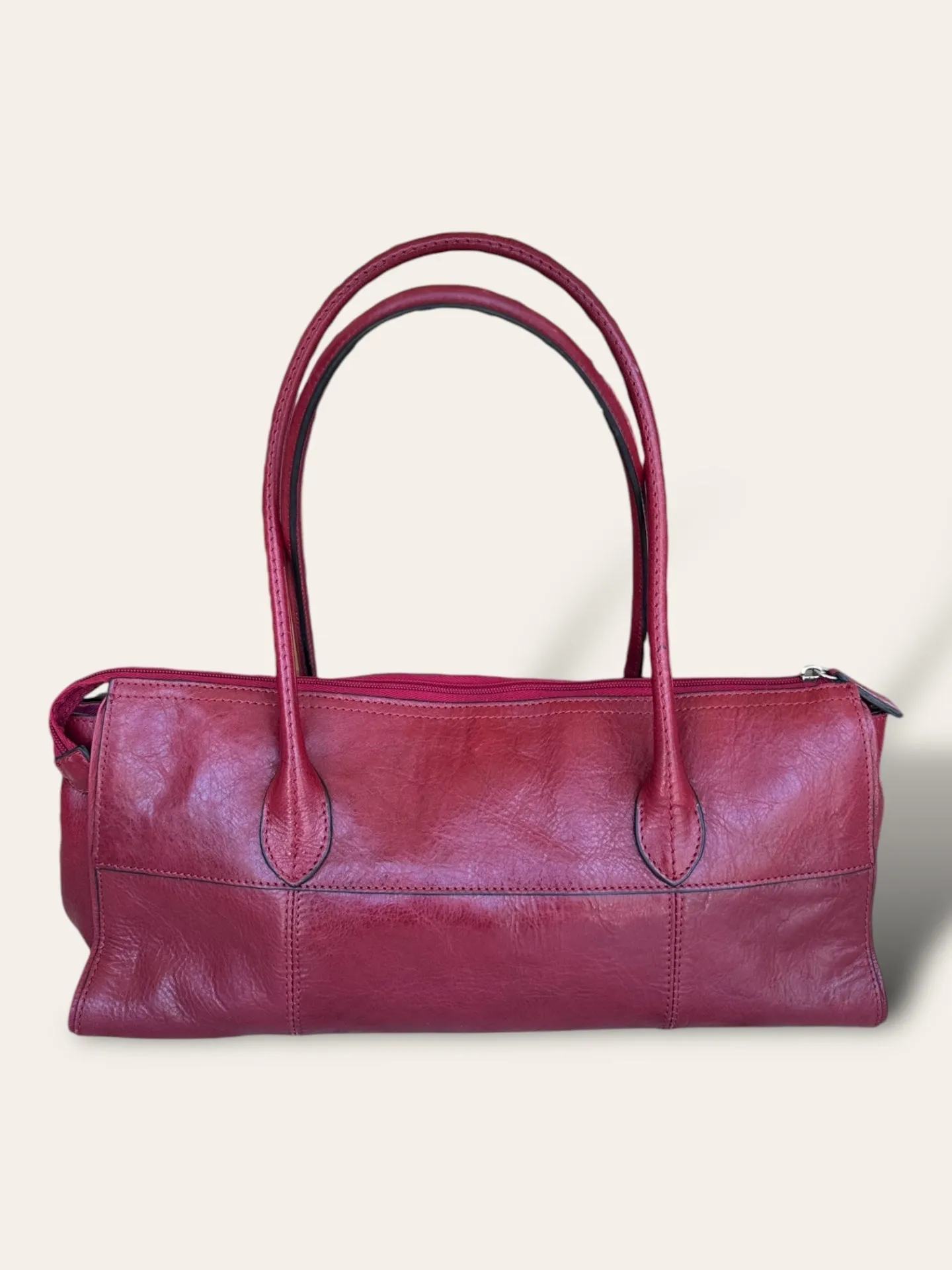 Pelle Red leather Handbag