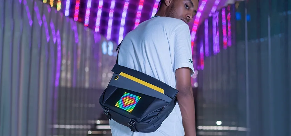 Pixel Art Customizable Messenger Bag