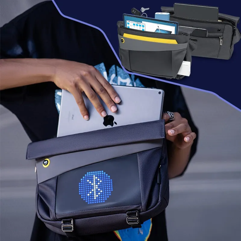 Pixel Art Customizable Messenger Bag