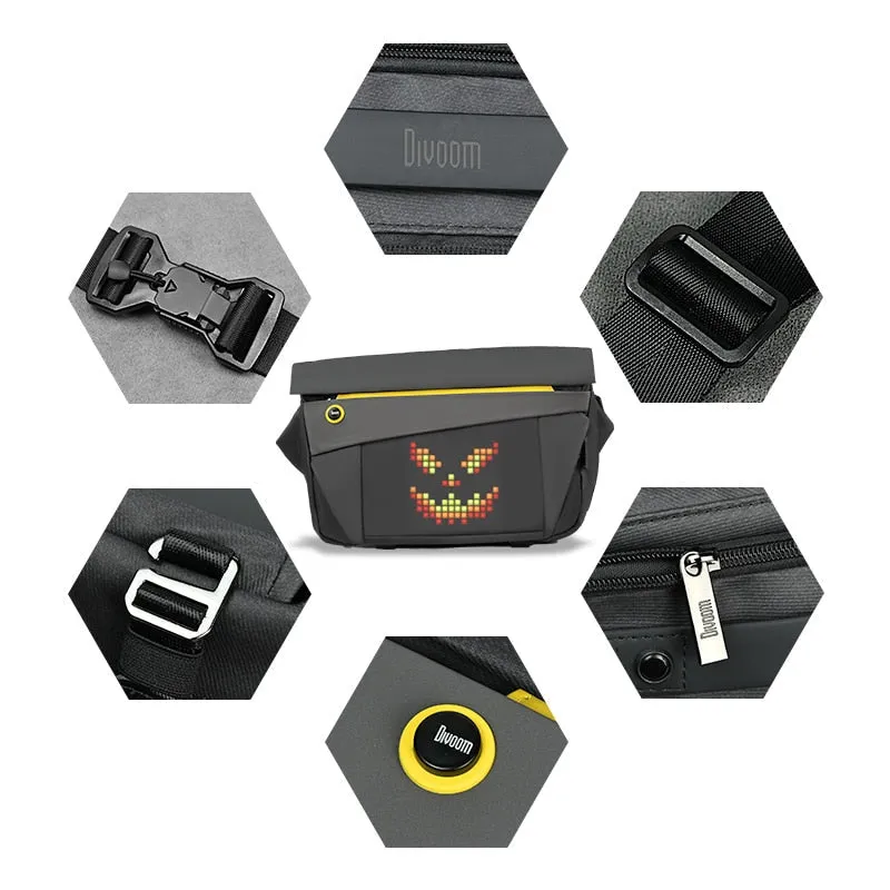 Pixel Art Customizable Messenger Bag