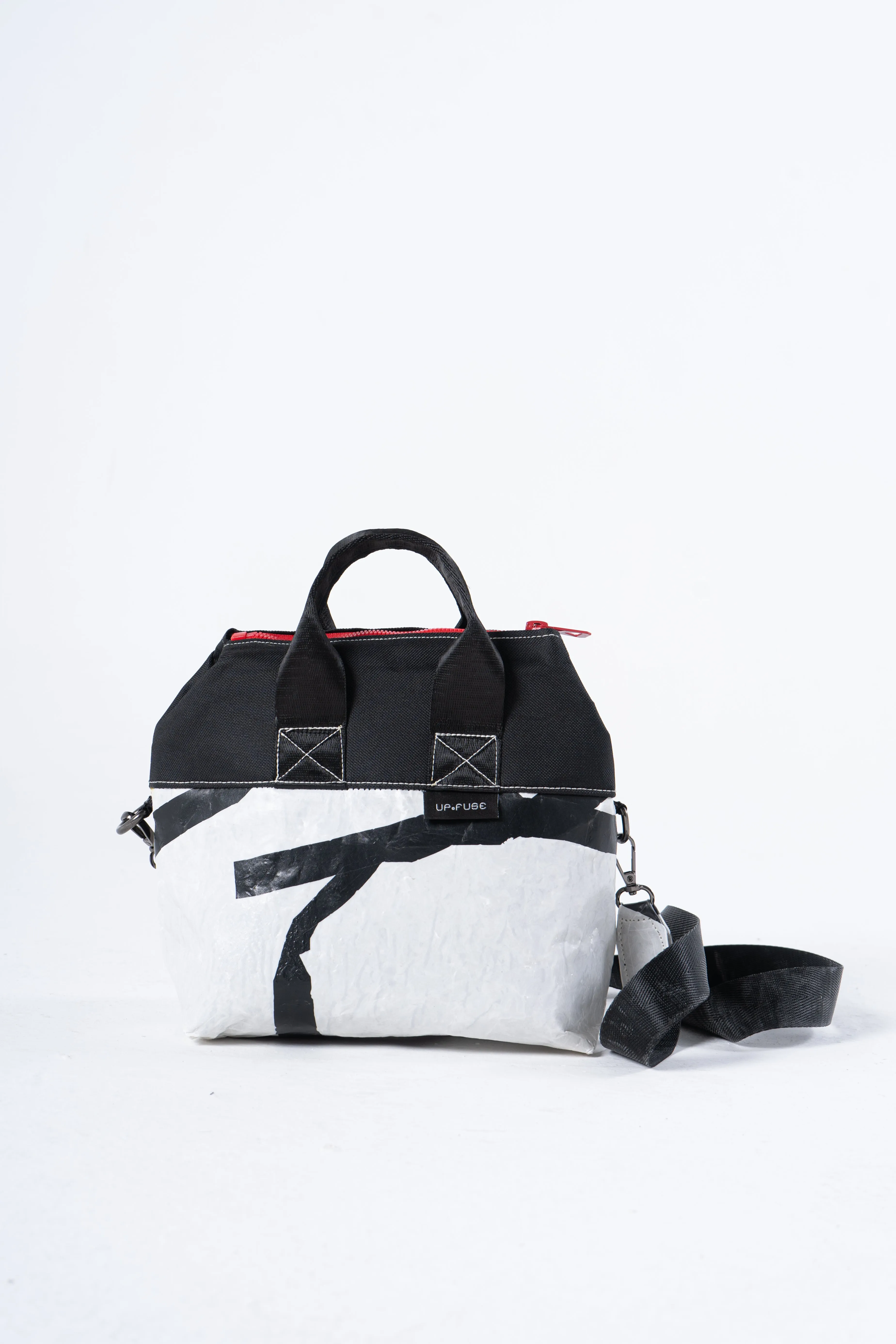 Practical Plastic Lunch bag in White Confetti