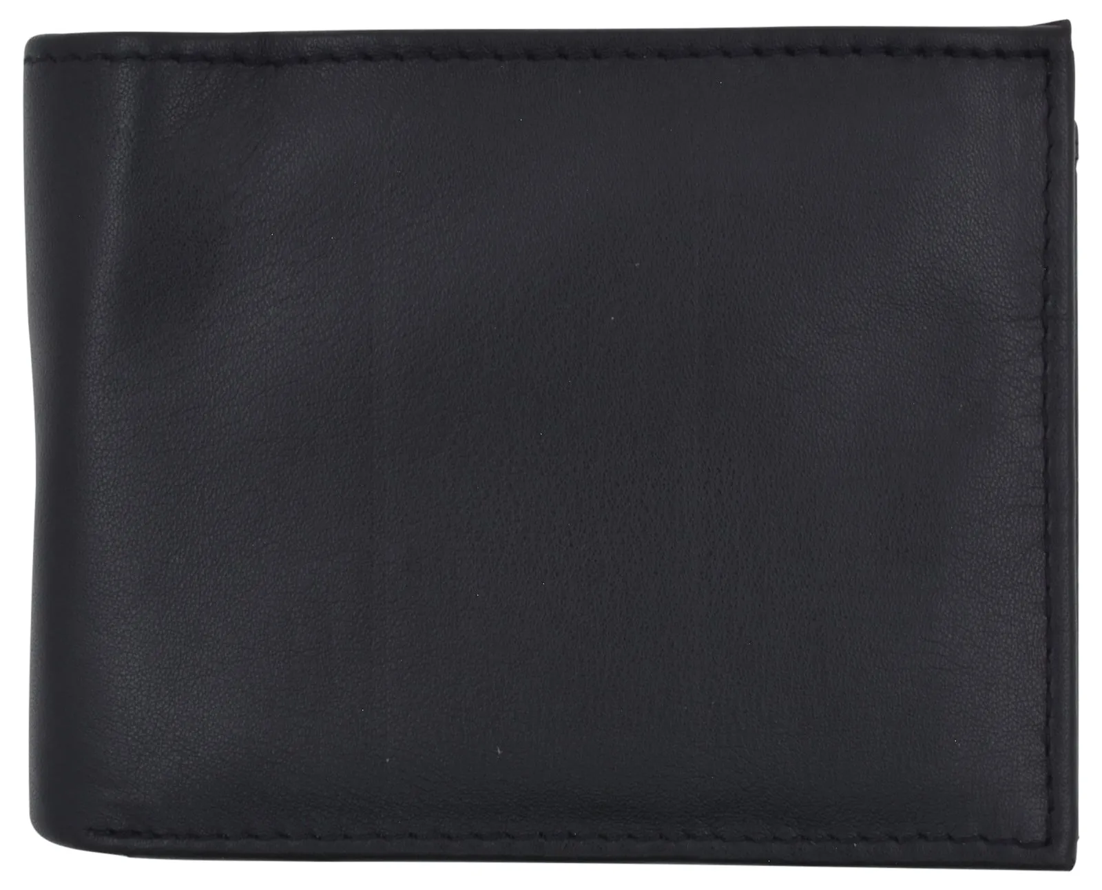 Premium Leather RFID Mens Credit Card ID Holder Wallet W/Interior Snap Closure