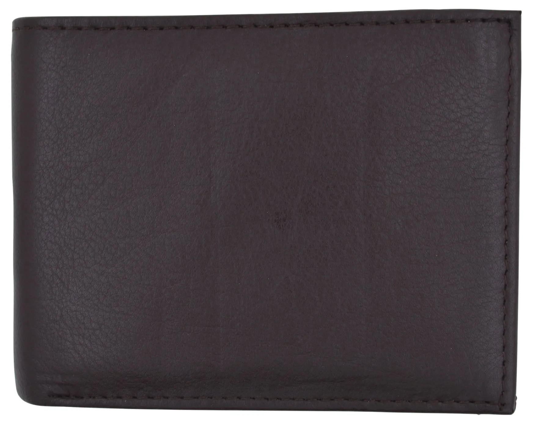 Premium Leather RFID Mens Credit Card ID Holder Wallet W/Interior Snap Closure