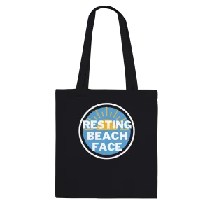 RESTING BEACH FACE Tote Bag – Eco-Friendly 100% Cotton Carryall