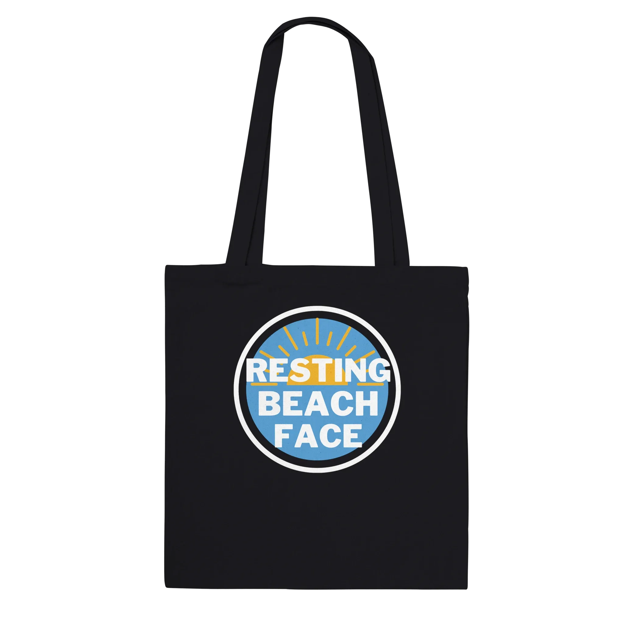 RESTING BEACH FACE Tote Bag – Eco-Friendly 100% Cotton Carryall