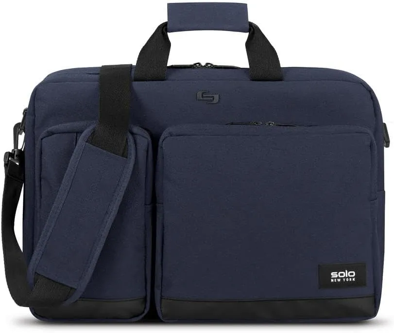 Solo New York Hybrid Briefcase Backpack - Laptop Carrying Bag, Fits 15.6" Computer, Brief for Travel & Work - Duane