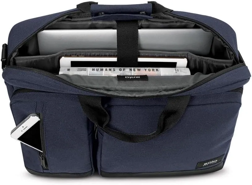 Solo New York Hybrid Briefcase Backpack - Laptop Carrying Bag, Fits 15.6" Computer, Brief for Travel & Work - Duane