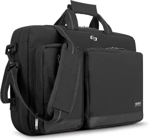 Solo New York Hybrid Briefcase Backpack - Laptop Carrying Bag, Fits 15.6" Computer, Brief for Travel & Work - Duane