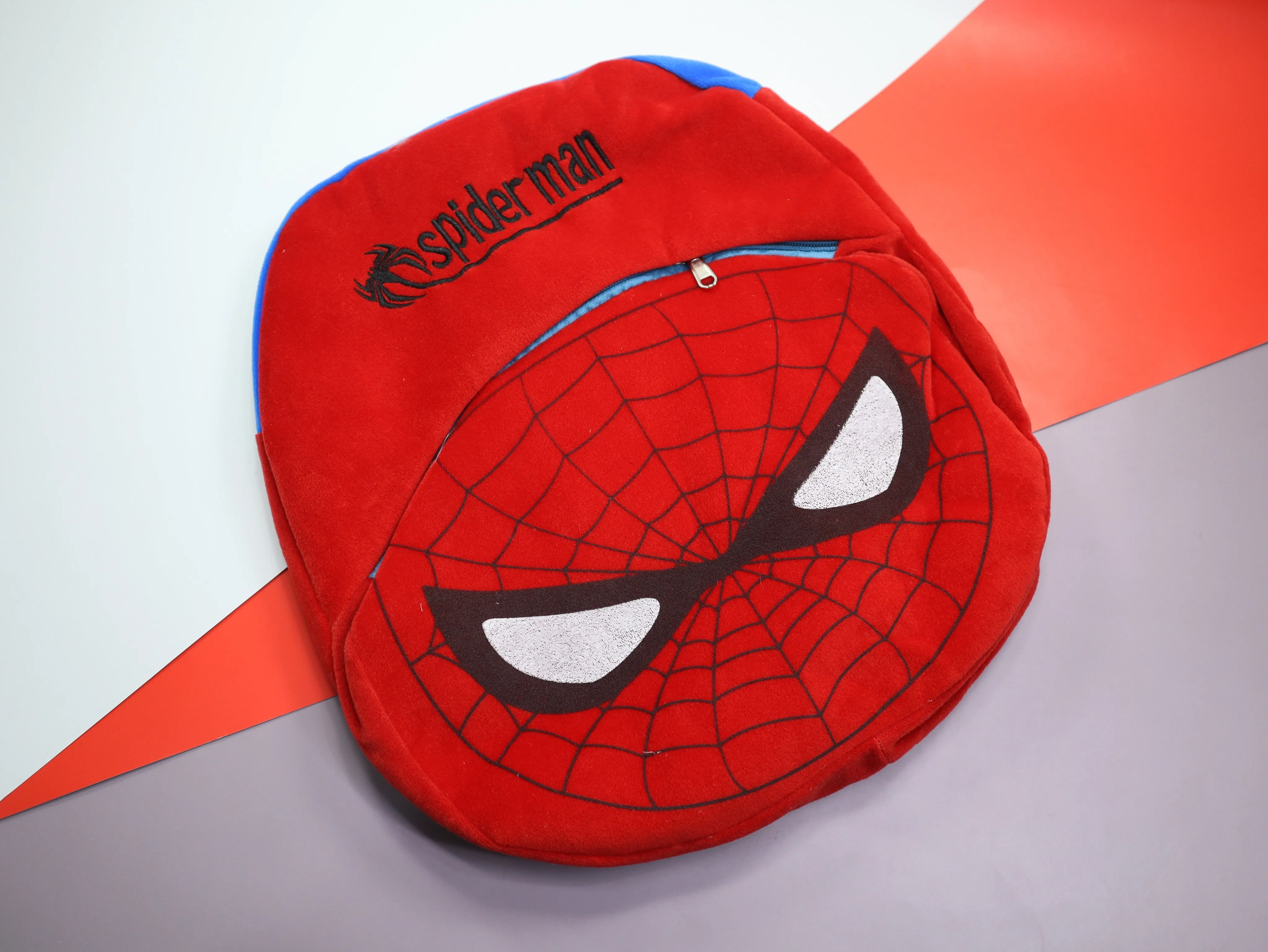 Spider Kids School Bag Soft Plush Backpacks Cartoon Boys Girls Baby