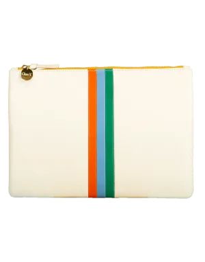 Striped Flat Clutch