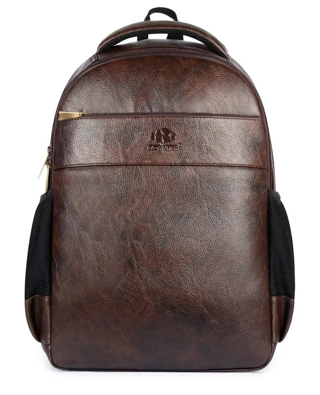 THE CLOWNFISH Laptop Backpack - Water Resistant, Padded | 31L | Dark Brown