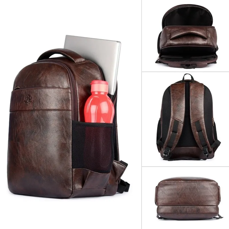 THE CLOWNFISH Laptop Backpack - Water Resistant, Padded | 31L | Dark Brown