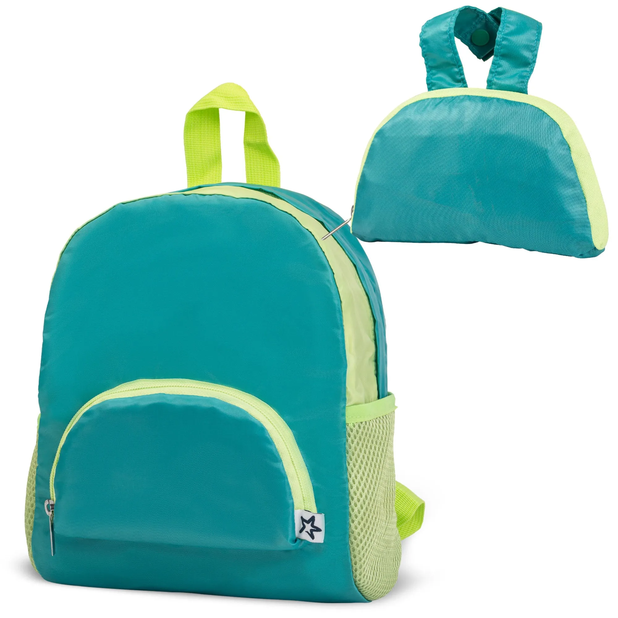 Toddler Lightweight Backpack - Waterproof Closure & Easy Fold-Up Pouch