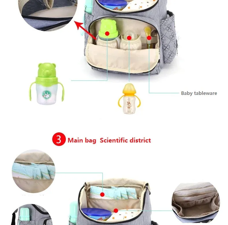 Travel Backpack Diaper Bag