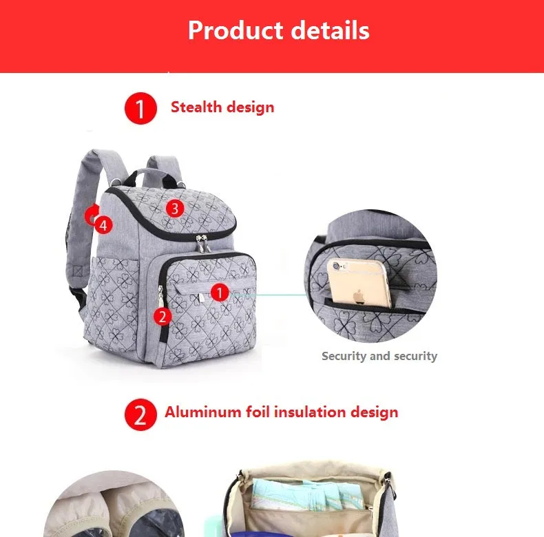 Travel Backpack Diaper Bag