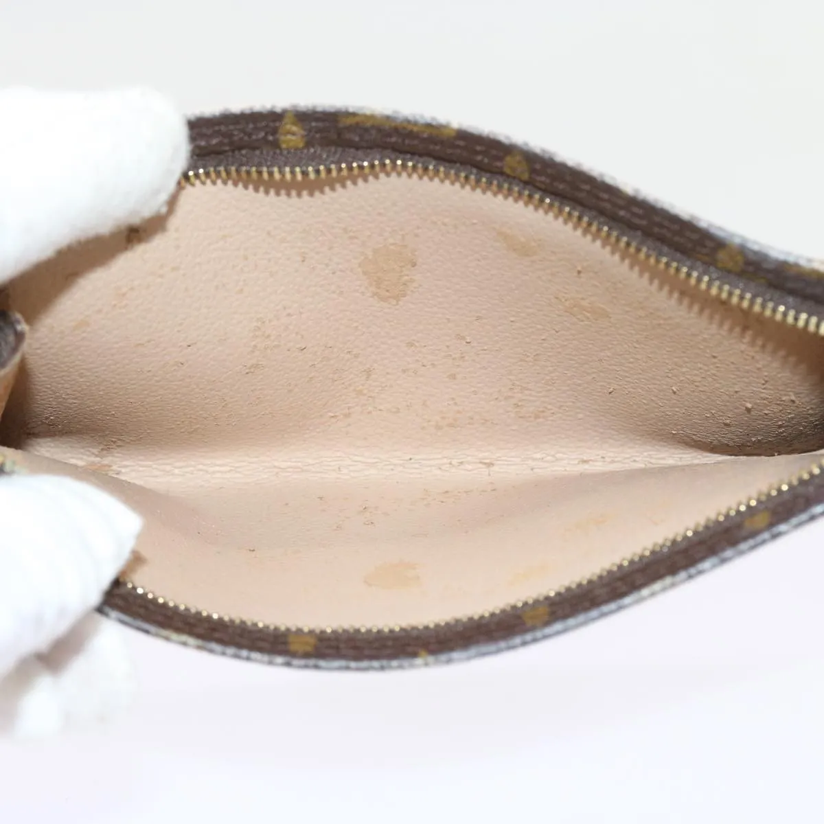 Trendy Inspired Louis Vuitton Monogram Bucket Gm Pouch Accessory Pouch Lv Auth 56972