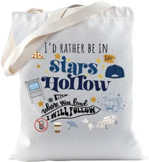 TSOTMO TV Show Merchandise Gift Star Hollow Tote Bag For TV Show Fans Luke's Diner Gift