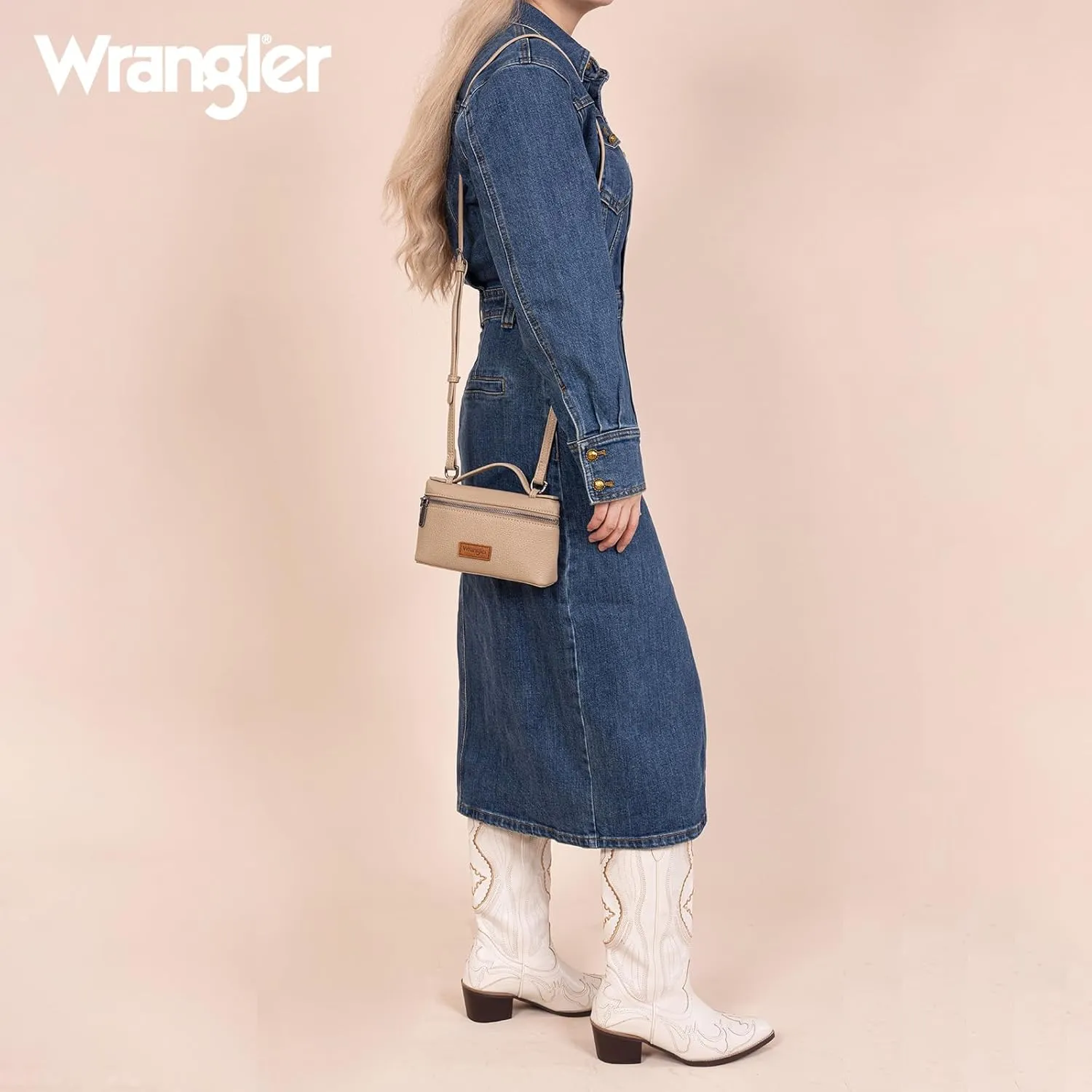 Wrangler Mini Crossbody Bag for Women Top-Handle Handbags Designer Shoulder Cute Purses Trendy